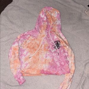 Tie-Dye Hoodie with Logo